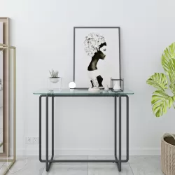 Versatile Tempered Glass Console Table - Modern Design, High Quality Versatile Tempered Glass Console Table - Modern Design, High Quality