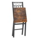 Dining Assemble Metal& Wood Seat Modern Style for Dining Room Decor Folding Retro Chair