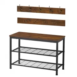 Coat Shoe Rack Bench Set,Entryway Shoe Rack Bench with Coat Hooks,Hall Tree Coat Rack Coat Shoe Rack Bench Set,Entryway Shoe Rack Bench with Coat Hooks,Hall Tree Coat Rack