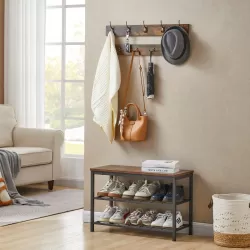 Coat Shoe Rack Bench Set,Entryway Shoe Rack Bench with Coat Hooks,Hall Tree Coat Rack Coat Shoe Rack Bench Set,Entryway Shoe Rack Bench with Coat Hooks,Hall Tree Coat Rack