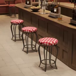 Bar Stools,Set of 2 Bar Chairs,25.5In Counter Bar Stools,Country Style Industrial,Easy to Assemble, with Footrest for Indoor Bar Dining Kitchen Bar Stools,Set of 2 Bar Chairs,25.5In Counter Bar Stools,Country Style Industrial,Easy to Assemble, with Footrest for Indoor Bar Dining Kitchen