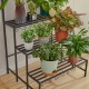 3-Tier Plant Stand Hanging Shelves Flower Pot Organizer Multifunction Flower Display Holder Indoor Outdoor Rack for Living Room Balcony and Garden