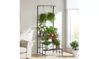  

Enhance Your Space with the 3-Tier Plant Stand Hanging Shelves for Indoor and Outdoor Decor