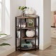 4-Tier Corner Open Shelf,Bookcase Freestanding Shelving Unit,Plant Stand Small Bookshelf for Living Room, Home Office, Kitchen, Small Space