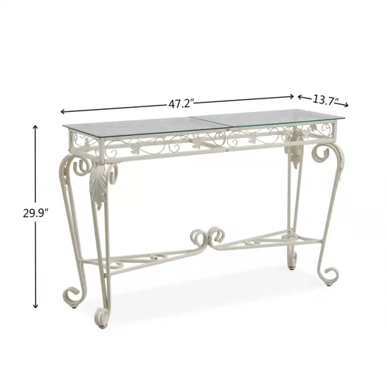 Modern Style Fancy Glass and Metal Table for Entrance, Console Tables for Entryway, Sturdy Hallway Table with Storage, Easy Assembly Sofa Tables for Living Room Modern Style Fancy Glass and Metal Table for Entrance, Console Tables for Entryway, Sturdy Hallway Table with Storage, Easy Assembly Sofa Tables for Living Room