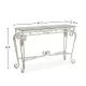 Modern Style Fancy Glass and Metal Table for Entrance, Console Tables for Entryway, Sturdy Hallway Table with Storage, Easy Assembly Sofa Tables for Living Room Modern Style Fancy Glass and Metal Table for Entrance, Console Tables for Entryway, Sturdy Hallway Table with Storage, Easy Assembly Sofa Tables for Living Room