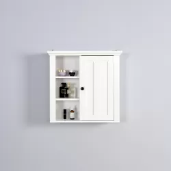 Bathroom Wooden Wall Cabinet with Door | 20.86x5.71x20 inch | Lightweight | xmrclp Bathroom Wooden Wall Cabinet with Door | 20.86x5.71x20 inch | Lightweight | xmrclp