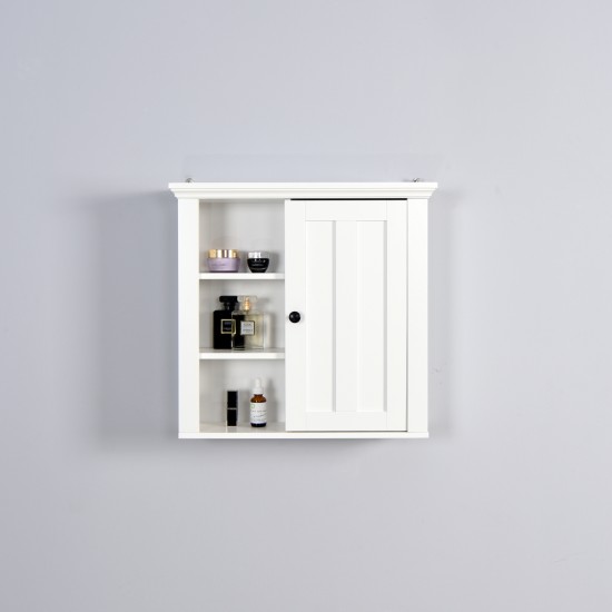 Bathroom Wooden Wall Cabinet with Door | 20.86x5.71x20 inch | Lightweight | xmrclp