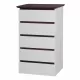 Tall White Dresser for Bedroom, Mid Century Modern Dresser with Drawers, 5 Drawer Dresser with Wood Color Top, Small Dresser for Kids Bedroom, Living Room, Tall White Dresser for Bedroom, Mid Century Modern Dresser with Drawers, 5 Drawer Dresser with Wood Color Top, Small Dresser for Kids Bedroom, Living Room,