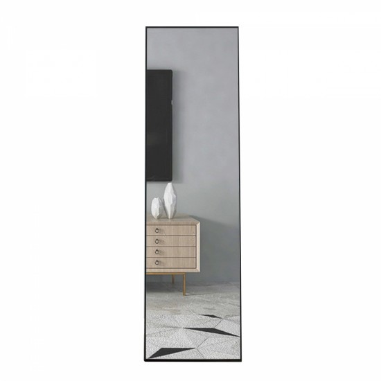 3rd generation black solid wood frame full length mirror, dressing mirror, bedroom porch, decorative mirror, clothing store, floor mounted large mirror, wall mounted. 60 