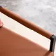 Modern Two-Seater Sofa Chair with 2 Pillows - PU Leather, High-Density Foam, Black Coated Metal Frame.Brown SF-D008 Modern Two-Seater Sofa Chair with 2 Pillows - PU Leather, High-Density Foam, Black Coated Metal Frame.Brown SF-D008