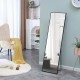 3rd generation black solid wood frame full length mirror, dressing mirror, bedroom porch, decorative mirror, clothing store, floor to ceiling mirror, wall mounted. 58 inches * 15 inches