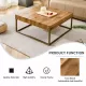 Modern rectangular coffee table, dining table. MDF desktop with metal legs. Suitable for restaurants and living rooms. The size :31.5 Modern rectangular coffee table, dining table. MDF desktop with metal legs. Suitable for restaurants and living rooms. The size :31.5