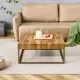 Modern rectangular coffee table, dining table. MDF desktop with metal legs. Suitable for restaurants and living rooms. The size :31.5 Modern rectangular coffee table, dining table. MDF desktop with metal legs. Suitable for restaurants and living rooms. The size :31.5