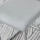 Equipped with faux leather cushioned seats - living room chairs with metal legs, suitable for kitchen, living room, bedroom, and dining room side chairs, set of 4 (light gray+PU Leather)C-001 Equipped with faux leather cushioned seats - living room chairs with metal legs, suitable for kitchen, living room, bedroom, and dining room side chairs, set of 4 (light gray+PU Leather)C-001