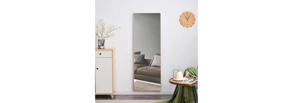   

Stylish and Functional: Light Oak Full-Length Mirror for Any Space