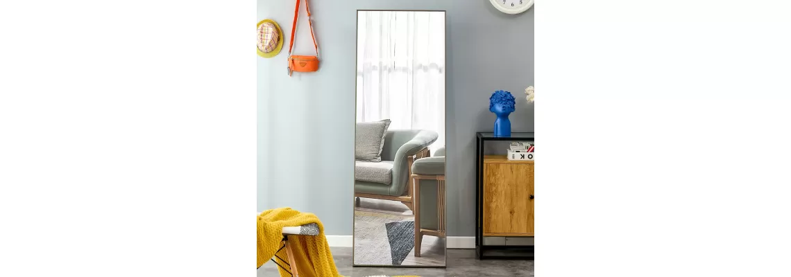 Stylish Grey Solid Wood Frame Full-Length Mirror for Modern Bedrooms and Clothing Stores
Stylish Grey Solid Wood Frame Full-Length Mirror for Modern Bedrooms and Clothing Stores