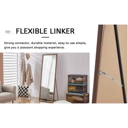 Third generation packaging upgrade, thickened border, brown wood grain solid wood frame full length mirror, dressing mirror, bedroom entrance, decorative mirror, and floor standing mirror.65