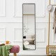 Aluminium alloy Metal Frame Wall Mounted Full Body  Mirror ,Bathroom Vanity Mirror, Bedroom Home Porch, Decorative Mirror, Clothing Store, Floor Mounted Large Mirror,.Black 65