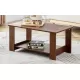 Modern minimalist walnut colored double layered rectangular coffee table ,tea table.MDF material is more durable,Suitable for living room, bedroom, and study room.19.6 Modern minimalist walnut colored double layered rectangular coffee table ,tea table.MDF material is more durable,Suitable for living room, bedroom, and study room.19.6