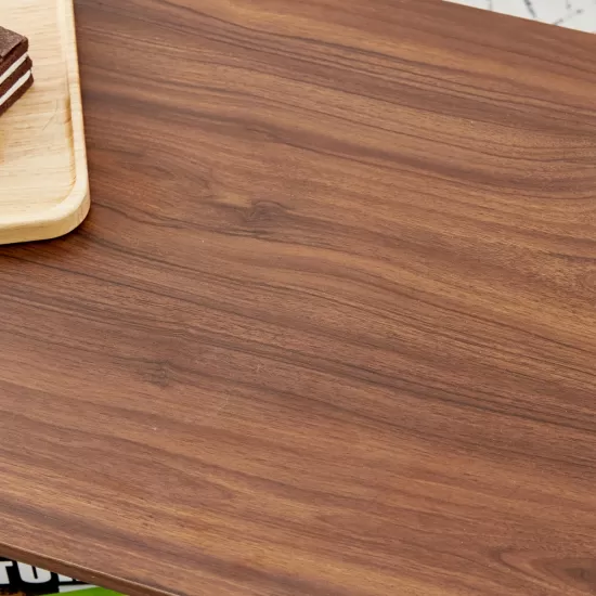 Modern minimalist walnut colored double layered rectangular coffee table ,tea table.MDF material is more durable,Suitable for living room, bedroom, and study room.19.6 Modern minimalist walnut colored double layered rectangular coffee table ,tea table.MDF material is more durable,Suitable for living room, bedroom, and study room.19.6