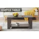 Modern minimalist gray wood grain double layered rectangular coffee table,tea table.MDF material is more durable,Suitable for living room, bedroom, and study room.19.6 Modern minimalist gray wood grain double layered rectangular coffee table,tea table.MDF material is more durable,Suitable for living room, bedroom, and study room.19.6