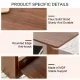 Modern minimalist walnut colored double layered rectangular coffee table ,tea table.MDF material is more durable,Suitable for living room, bedroom, and study room.19.6 Modern minimalist walnut colored double layered rectangular coffee table ,tea table.MDF material is more durable,Suitable for living room, bedroom, and study room.19.6