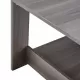 Modern minimalist gray wood grain double layered rectangular coffee table,tea table.MDF material is more durable,Suitable for living room, bedroom, and study room.19.6 Modern minimalist gray wood grain double layered rectangular coffee table,tea table.MDF material is more durable,Suitable for living room, bedroom, and study room.19.6