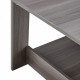 A modern and practical gray textured coffee table,tea table.Double layered coffee table made of MDF material,. Suitable for living room,bedroom and study room. 43.3