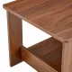 Modern minimalist walnut colored double layered rectangular coffee table ,tea table.MDF material is more durable,Suitable for living room, bedroom, and study room.19.6 Modern minimalist walnut colored double layered rectangular coffee table ,tea table.MDF material is more durable,Suitable for living room, bedroom, and study room.19.6