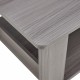 A modern and practical gray textured coffee table,tea table.Double layered coffee table made of MDF material,. Suitable for living room,bedroom and study room. 43.3