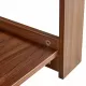 Modern minimalist walnut colored double layered rectangular coffee table ,tea table.MDF material is more durable,Suitable for living room, bedroom, and study room.19.6 Modern minimalist walnut colored double layered rectangular coffee table ,tea table.MDF material is more durable,Suitable for living room, bedroom, and study room.19.6