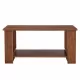 Modern minimalist walnut colored double layered rectangular coffee table ,tea table.MDF material is more durable,Suitable for living room, bedroom, and study room.19.6 Modern minimalist walnut colored double layered rectangular coffee table ,tea table.MDF material is more durable,Suitable for living room, bedroom, and study room.19.6