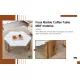 Modern practical MDF coffee table with white tabletop and wooden toned legs. Suitable for living rooms and guest rooms. Modern practical MDF coffee table with white tabletop and wooden toned legs. Suitable for living rooms and guest rooms.