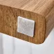 Modern practical MDF coffee table with white tabletop and wooden toned legs. Suitable for living rooms and guest rooms. Modern practical MDF coffee table with white tabletop and wooden toned legs. Suitable for living rooms and guest rooms.