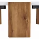 Modern practical MDF coffee table with white tabletop and wooden toned legs. Suitable for living rooms and guest rooms. Modern practical MDF coffee table with white tabletop and wooden toned legs. Suitable for living rooms and guest rooms.