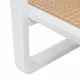 Modern minimalist white double layered solid wood coffee table. Glass tabletop, imitation rattan edge table. Rectangular table suitable for living room, dining room, and bedroom Modern minimalist white double layered solid wood coffee table. Glass tabletop, imitation rattan edge table. Rectangular table suitable for living room, dining room, and bedroom