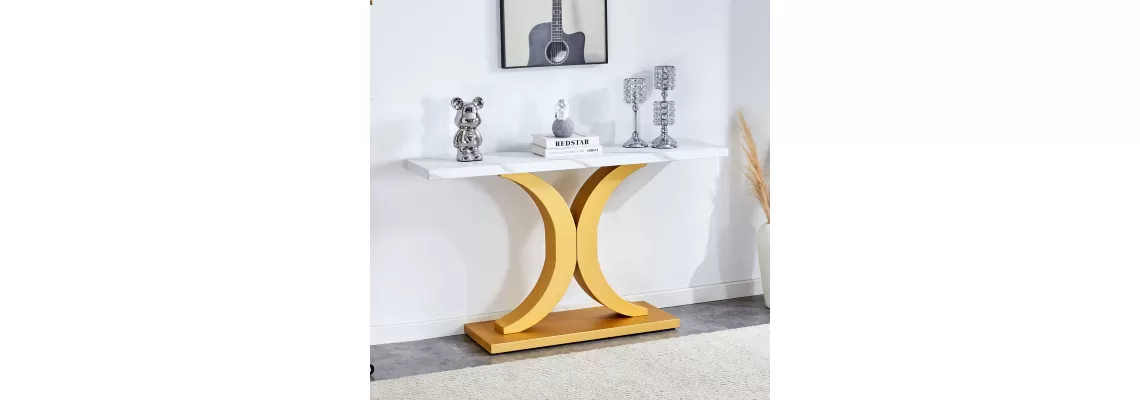 Modern Minimalist Foyer Table: Elevate Your Entryway with Style and Elegance for $167.70