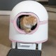 Smart Kitty Litter Box Extra Large Capacity APP Control Low Noise Automatic Cat Self Cleaning Litter Box for Multiple Cats