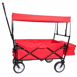 Garden Shopping Beach Cart folding wagon red Garden Shopping Beach Cart folding wagon red