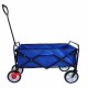 Folding Wagon Garden Shopping Beach Cart (blue)