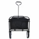 Folding Wagon Garden Shopping Beach Cart (black)