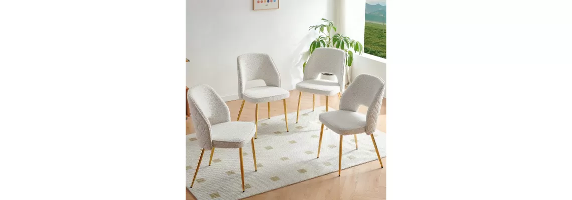 Off White Faux Fur Dining Chairs: Stylish and Comfortable Seating for Your Home