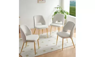 Off White Faux Fur Dining Chairs: Stylish and Comfortable Seating for Your Home