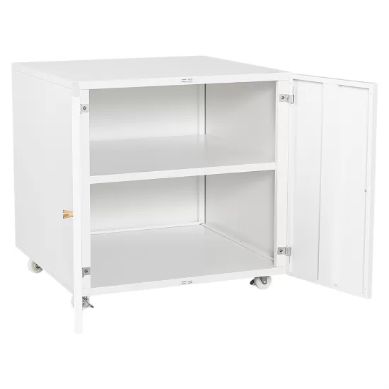 Metal Printer Stand with Storage Mobile Printer Tables for Small Spaces with Door Adjustable Shelf File Cabinet on Wheels for Home Office (White) Metal Printer Stand with Storage Mobile Printer Tables for Small Spaces with Door Adjustable Shelf File Cabinet on Wheels for Home Office (White)