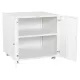 Metal Printer Stand with Storage Mobile Printer Tables for Small Spaces with Door Adjustable Shelf File Cabinet on Wheels for Home Office (White) Metal Printer Stand with Storage Mobile Printer Tables for Small Spaces with Door Adjustable Shelf File Cabinet on Wheels for Home Office (White)