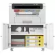 Office furniture Copier Cabinet white 2 door steel copier stand mobile pedestal file Printer Stand Office furniture Copier Cabinet white 2 door steel copier stand mobile pedestal file Printer Stand