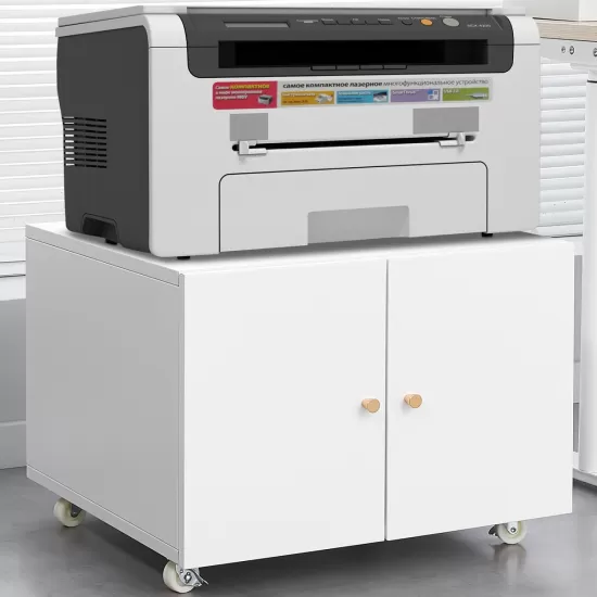 Office furniture Copier Cabinet white 2 door steel copier stand mobile pedestal file Printer Stand Office furniture Copier Cabinet white 2 door steel copier stand mobile pedestal file Printer Stand
