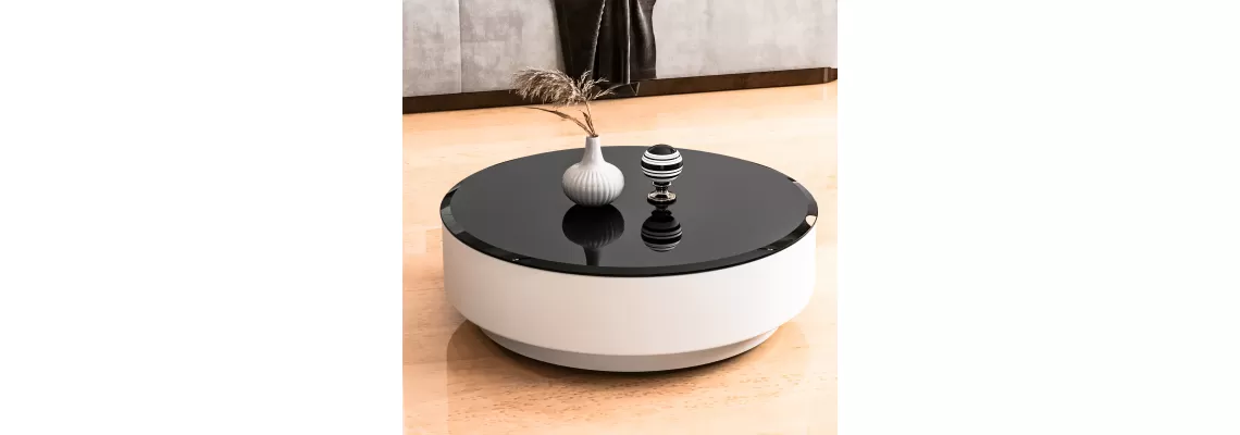 The Elegant 32 Inch Round Tempered Glass Table Top with Beveled Edge The Elegant 32 Inch Round Tempered Glass Table Top with Beveled Edge