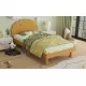 Kids Cookie-Shaped Bed Frame for Boys & Girls,Twin Size Platform Bed, Walnut Kids Cookie-Shaped Bed Frame for Boys & Girls,Twin Size Platform Bed, Walnut